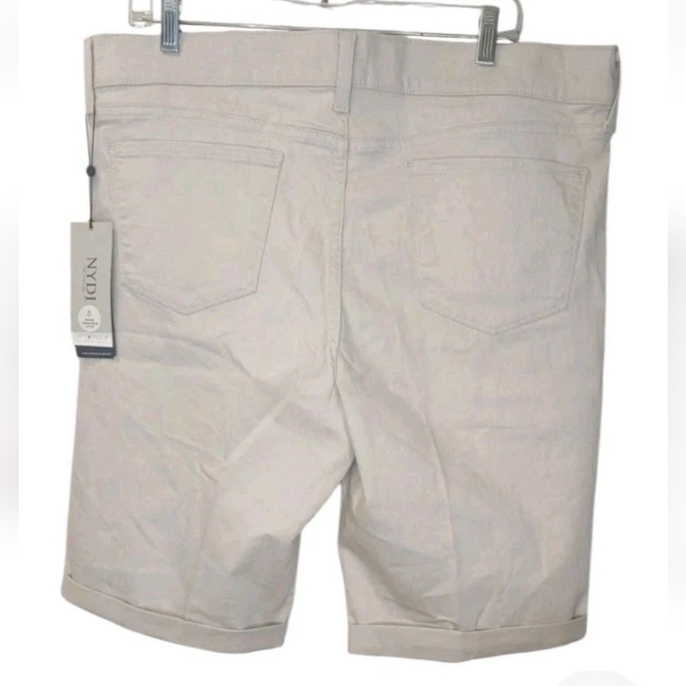 NYDJ Briella Long Shorts Woman Plus Sz 16 Clay Lift Tuck Tech Travel Walking Nwt - Picture 5 of 11
